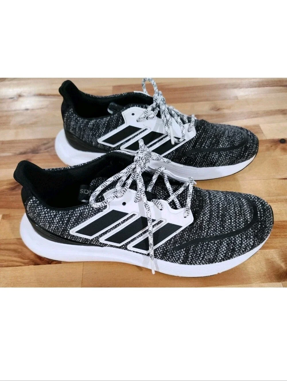 Adidas Men's Energy Falcon Black Running Shoes Size 8 Cloudfoam Comfort Insoles